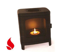 Mini lampada stufa a legna