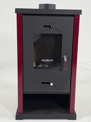 Modern stufa legna con - a, piano